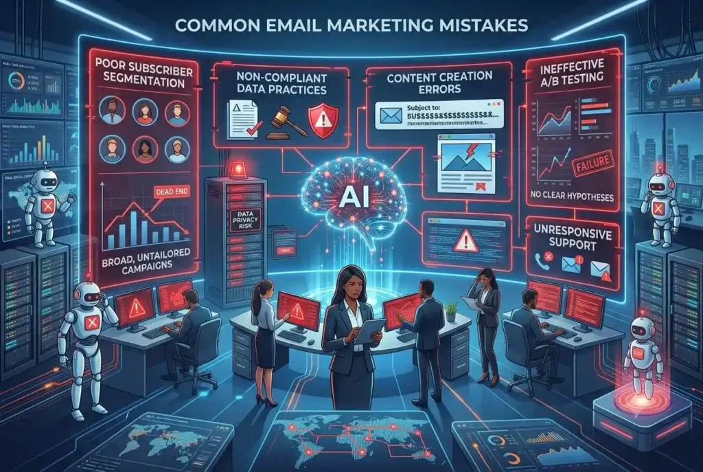 Common email marketing mistakes to avoid